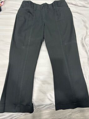 D&G Black Dress Cropped Capri Ankle Pants 44